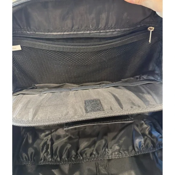 LUCA VERGANI Black Make Up Travel Hard Case Bag w/ Strap - Picture 10 of 11